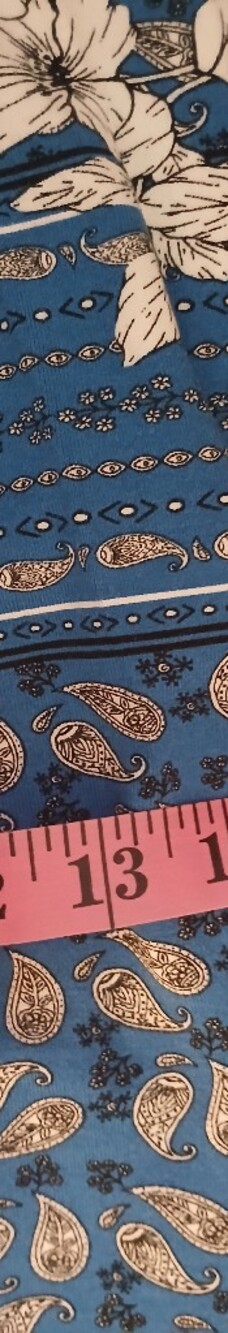 Studio F Blue Floral Halter Maxi Dress Sz 6 Spandex Preowed - Picture 8 of 11